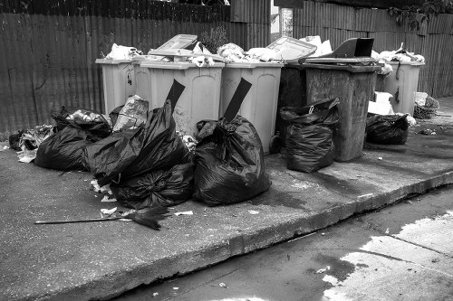 Skip hire container placed on a residential property in Blackheath