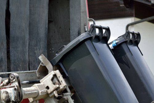 Professional driver operating a Grab lorry for secure transportation
